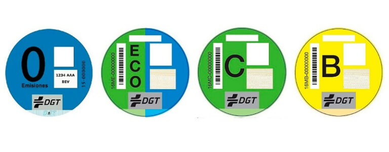 Environmental badge for your car in Spain